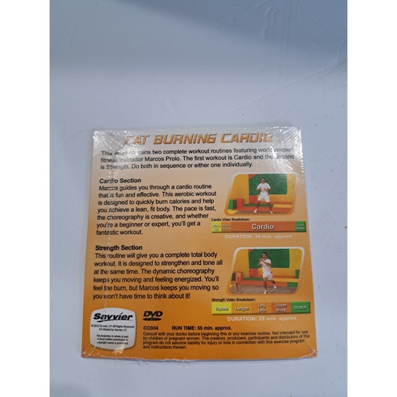 Fat Burning Cardio - Savvier (DVD) - NEW - Picture 2 of 2